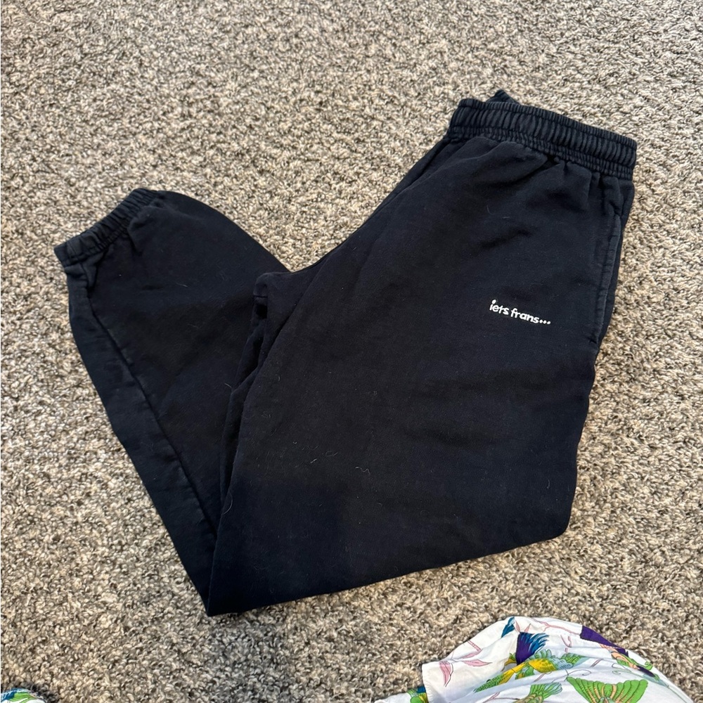 iets frans Black Sweatpants